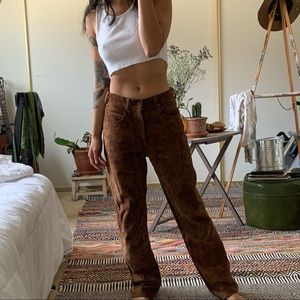 Vintage Suede Ralph Lauren Pants